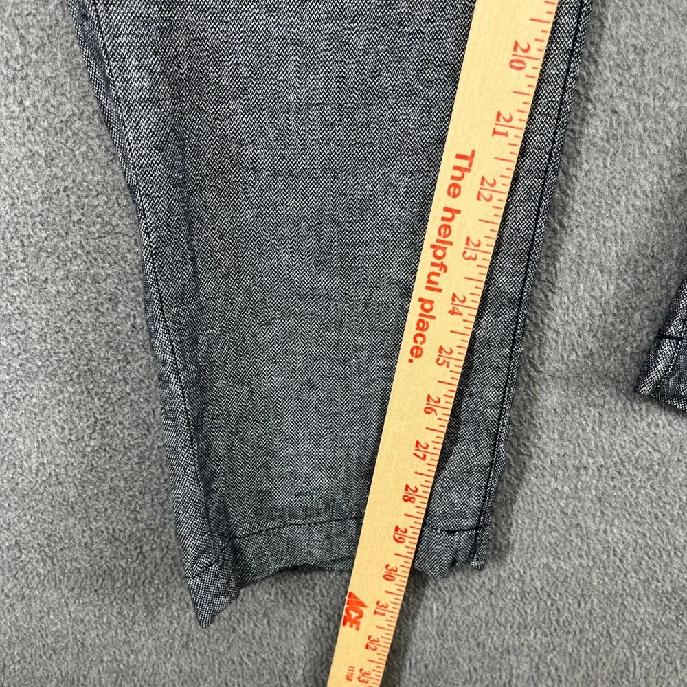 Banana Republic Athletic Pants Mens 34x32 Grey Linen Cotton Drawstring Trousers